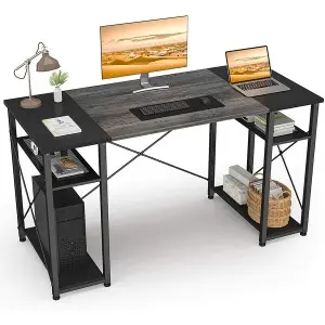 Home  Office Desk Industrial Sturdy Writing Table with Storage Shelves Modern Simple Style PC Desk for Home Office Study Room Computer desk